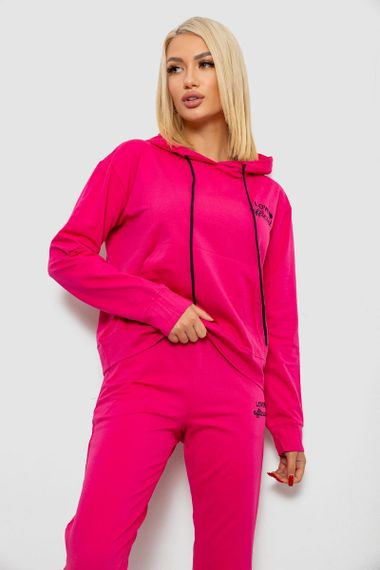 Спортивний костюм жіночий двонитка, колір рожевий, 214R1419-005 | Зображення 1