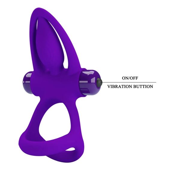 Ерекційне вібро кільце Pretty Love — Vibration Cock Ring, 10 vibration functions, BI-210306 Sex Aura | Зображення 8