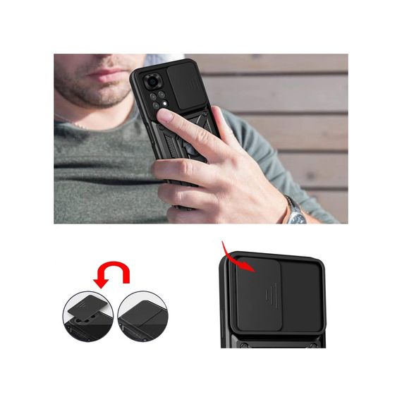Чохол до мобільного телефона BeCover Military Xiaomi Redmi Note 11 / Note 11S Black (707413) | Зображення 4