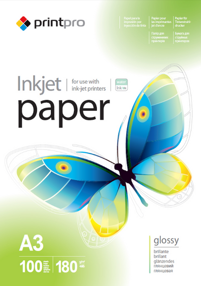Папір А3 глянцевий 180г/м 100 шт ColorWay PrintPro PGE180100A3