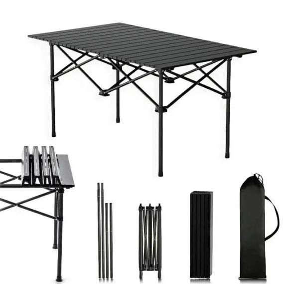Складной туристический стол 95×55 см + 6 стульев | Зображення 1