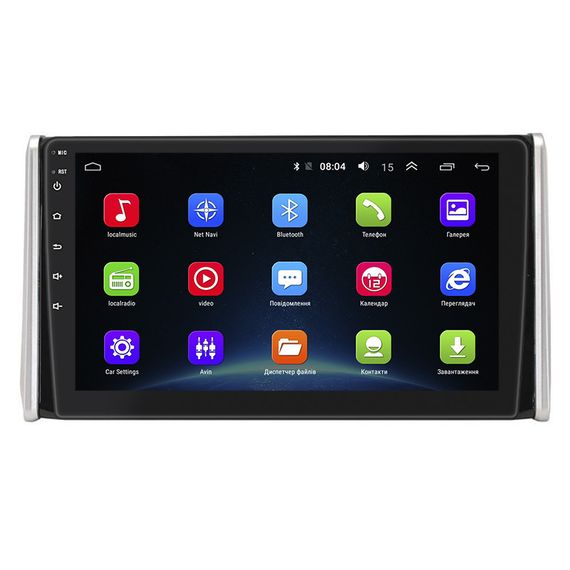 Штатная магнитола Lesko для Toyota RAV4 V (XA50) 2018-н.в. экран 10" 2/32Gb Wi-Fi GPS Base Тойота | Зображення 1
