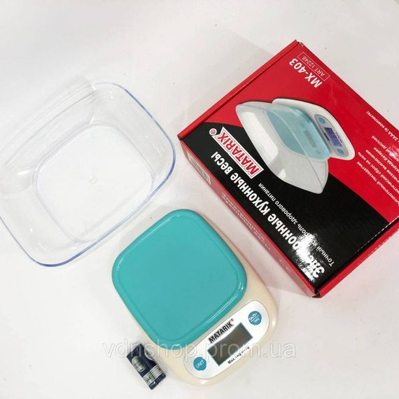 Кухонні ваги для продуктів домашні MATARIX, Зручні ваги для домашньої кухні їжі з чашею MZ-19 | Зображення 8