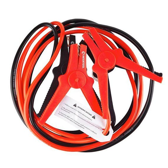 Пускові дроти 200 А, 2.5 м, до -40°C, чохол INTERTOOL AT-3040