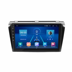 Штатна магнітола 9" Lesko для Mazda 3 I (BK) Рестайлинг 2006-2009 Top 6/128 4G WiFi GPS Мазда