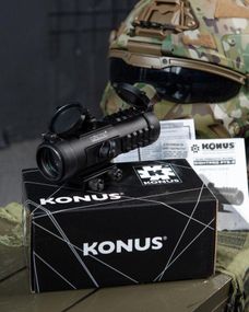 Приціл коліматорний Konus Sight-Pro PTS2 3x30 на Weaver з тактичною сіткою ВТ5982