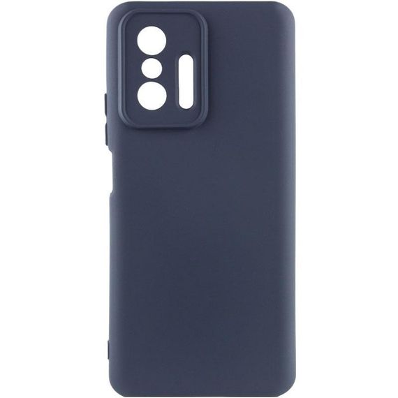 Чохол Silicone Cover Ummi Lakshmi Full Camera (AA) для Xiaomi 11T / 11T Pro Синій / Midnight Blue
