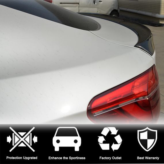 Спойлер кришки багажника Карбон V3 для BMW X6 F-16 2014-2019 рр | Зображення 1