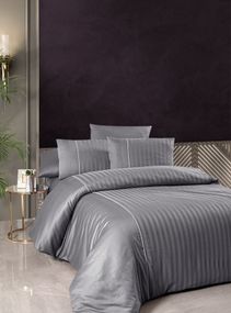 Комплект постільної білизни First Choice Deluxe Satin 200х220 Modalife Quicksilver