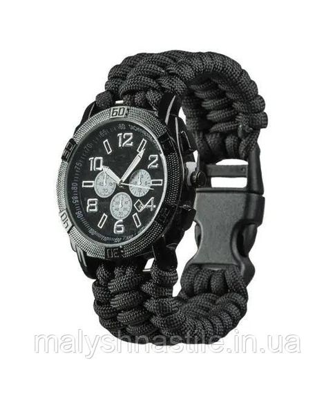Годинник армійський MIL-TEC ARMY UHR PARACORD BLACK 15774002