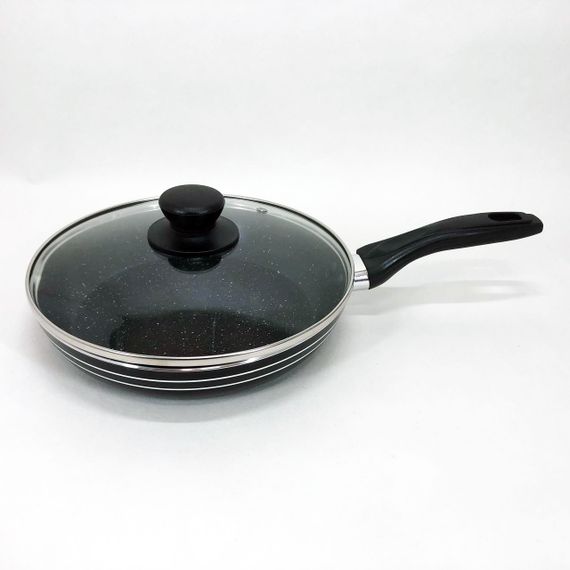 Сковорода UNIQUE UN-5163 22см з кришкою антипригарним покриттям, Глибока сковорода для кухні | Зображення 6