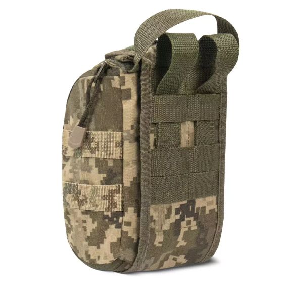 Підсумок аптечка Ukrarmor PRO Піксель (мм-14), тактична аптечка IFAK Cordura 1000 MOLLE, укрармор ЗСУ, військових | Зображення 1