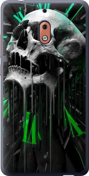 Чехол на Nokia 2.1 Череп-часы "4100u-1532-17620"