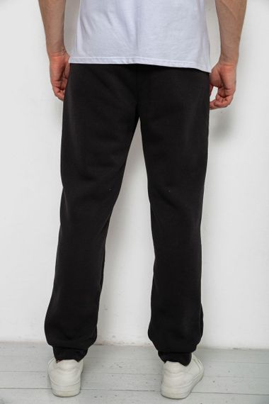 Спортивные штаны мужские на флисе, цвет черный, 238R125 | Зображення 3