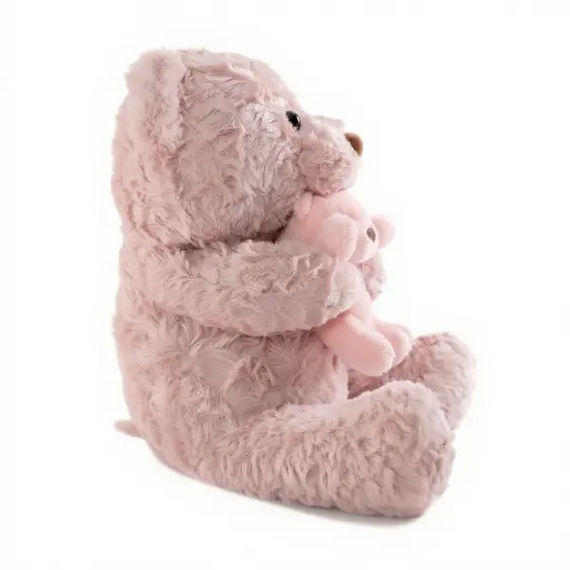 Игрушка-подушка Медведь с малышом и пледом 110х140 см розовый 509-33P | Зображення 3