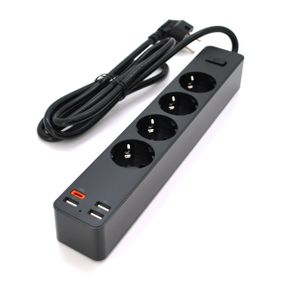 Сетевой фильтр KSC-717 Zhengya series на 4 розетки + 4 USB выхода 4000W, 1.8m