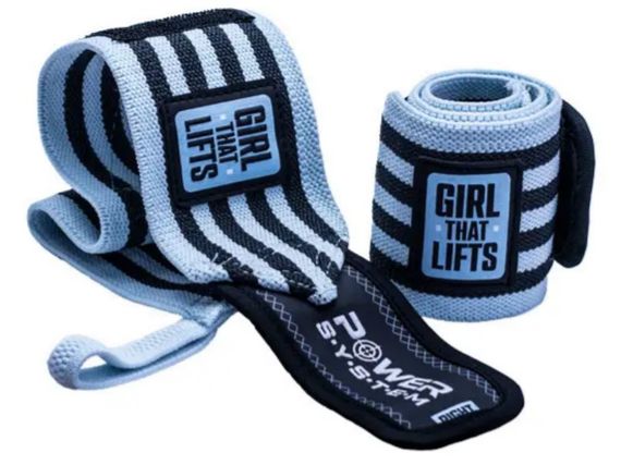 Бинти для зап'ясть (кистьові бинти) Power System PS-3510 Wrist Wraps GTL Blue (PS-3510BU-0)