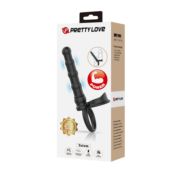 Насадка для анального секса с вибрацией PRETTY LOVE - Tatum, 10 vibration functions, BI-210375 sexstyle | Зображення 8