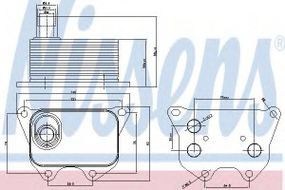 Радіатор масляний SEAT NISSENS 90659 на VW PASSAT (362)