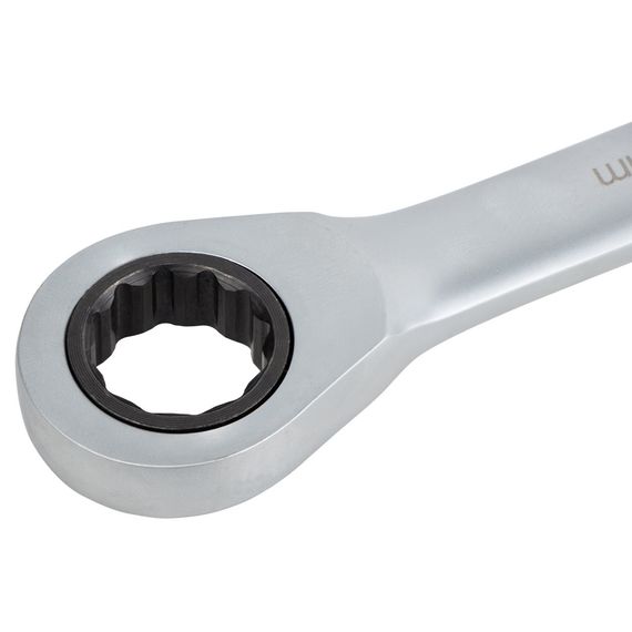 Набір ключів ріжково-накидних Sigma з тріскачкою 8 шт (8, 10, 12, 13, 14, 15, 17, 19 мм) CrV satine (6010521) | Зображення 3