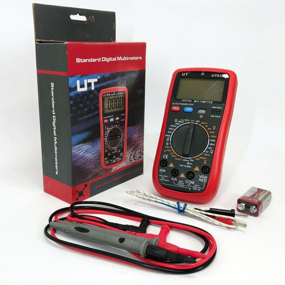 Мультиметр тестер вольтметр Digital UT61A / Тестер для електрика / Тестер для TF-811 вимірювання напруги | Зображення 4
