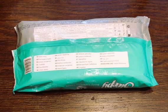 Вологі рушники для тіла Sleepy Body Cleaning Towel XL 50 шт, серветки для сухого душу та догляду за хворими | Зображення 4