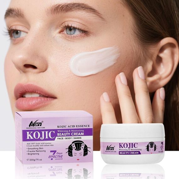 Освітлюючий крем для обличчя та тіла Nary Kojic Acid Essence Whitening, 200г