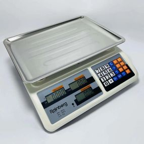 Ваги торговельні електронні Rainberg RB-310 до 55 кг з лічильником ціни