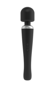 Потужний вібромасажер Dorcel Megawand Black який перезаряджається, 160 режимів