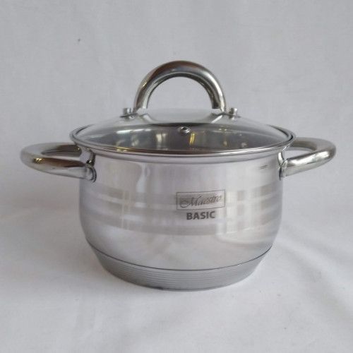 Каструля Maestro MR-3513-18, 2.9 л, 18 см, з нержавіючої сталі з кришкою, для всіх типів плит | Зображення 5