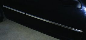 Молдинг дверний (4 шт, нерж) OmsaLine - Італійська нержавійка для Volkswagen Golf 4