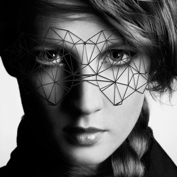 Маска на обличчя Bijoux Indiscrets - Kristine Mask, вінілова, клейове кріплення, без зав'язок Sex Aura | Зображення 1