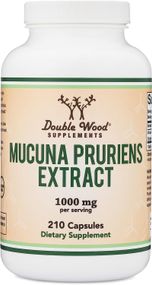 Екстракт мукуни Double Wood Supplements Mucuna Pruriens Extract 1000 mg 210 caps