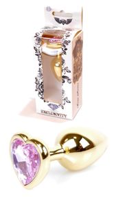 Анальная пробка Boss Series - Jewellery Gold Heart PLUG Rose S, BS6400036 sexstyle