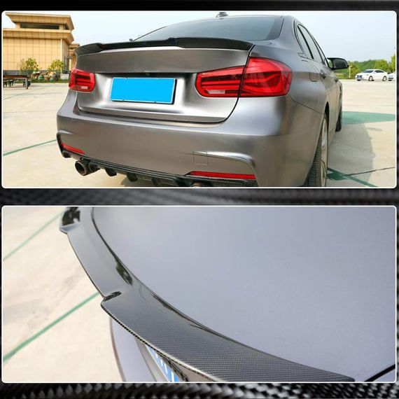 Спойлер кришки багажника Карбон V10 (SD) для BMW 3 серія F-30/31/34 2012-2019 рр | Зображення 4