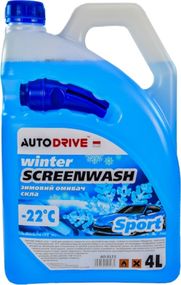 Омивач скла зимовий ,Auto Drive Winter Screenwash _Sport_-22 °C, 4Л. AD0123