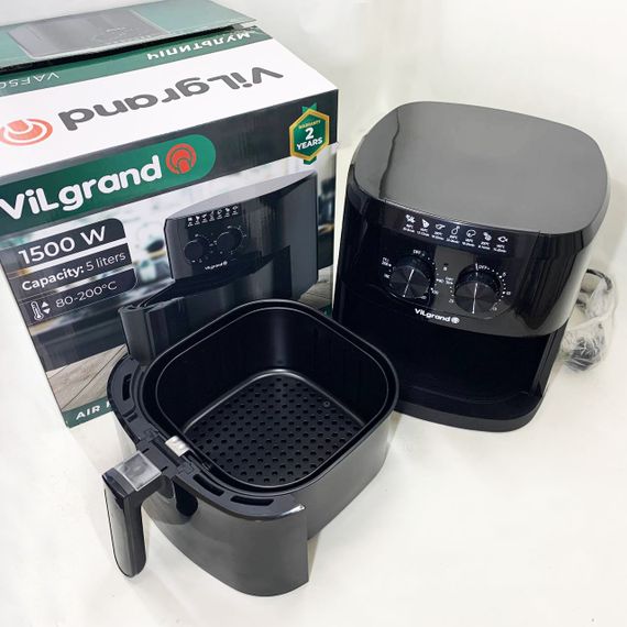 Фритюрниці електрична ViLgrand, Фритюрниця професійна, Повітряна фритюрниця для закусок без масла KQ-98