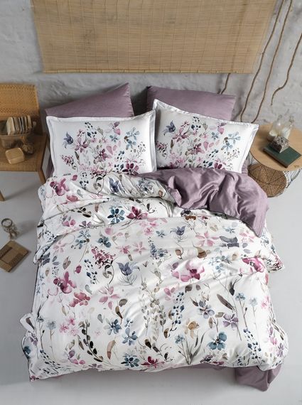 Постільна білизна La Romano Premium Satin 200×220 Delcina Berry
