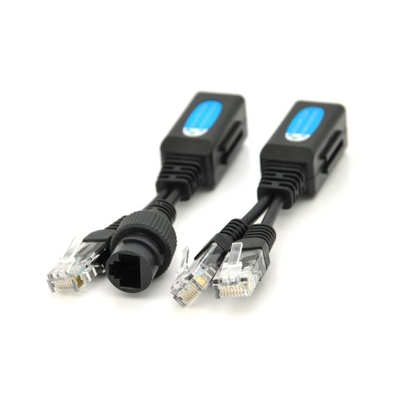 Splitter/Combiner RJ-45 POE Разветвитель сигнала 2 устройства одному кабелю | Зображення 1