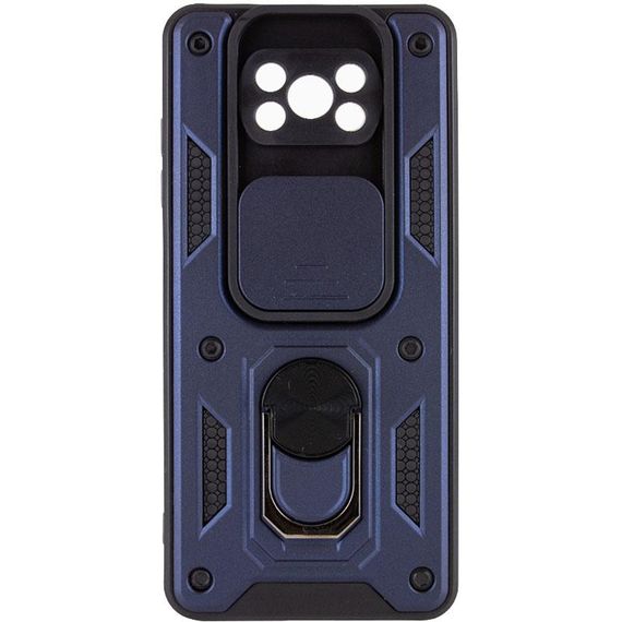 Чохол Ummi Camshield Serge Ring для Xiaomi Poco X3 NFC / Poco X3 Pro Синій
