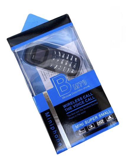 Мінітелефон Gstar BM70 Black Micro Sim розміром як запальничка Сірий | Зображення 4