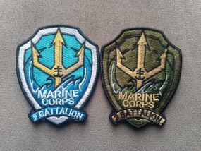 Шеврон 35 ОБМП Marine Corps 2 Battalion — 2 шт (комплект)