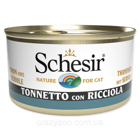 Вологий корм для котів Schesir Tuna with Yellow Tail Тунець з жовтохвостом 85 г 172785
