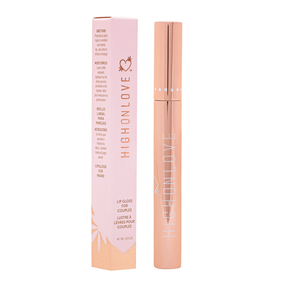 Стимулюючий блиск для губ з олією з насіння канабісу HighOnLove Plumping Lip Gloss, 7 мл (Канада) Sex Aura