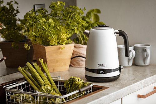 Чайник електричний з регулятором температури Adler AD-1295-White 1.7 л
