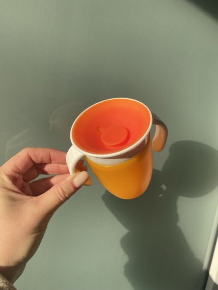 Чашка непроливайка дитяча 360 220мл Помаранчевий | Зображення 3