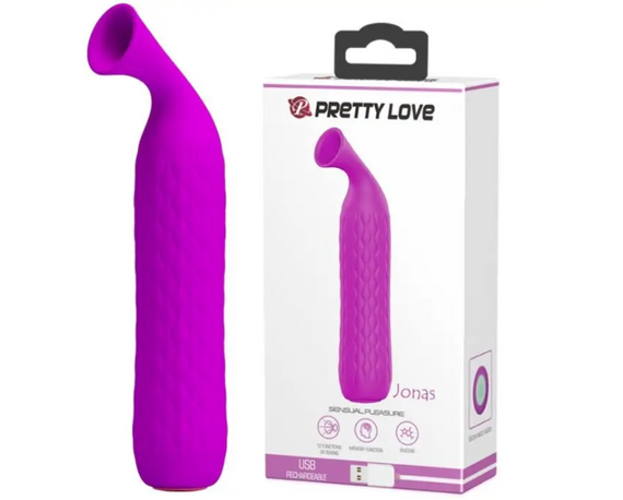 Вагінальний мінівібратор із вакуумним стимулятором Pretty Love «Jonas» sexstyle