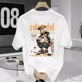 Футболка женская с принтом повседневная XL Белая