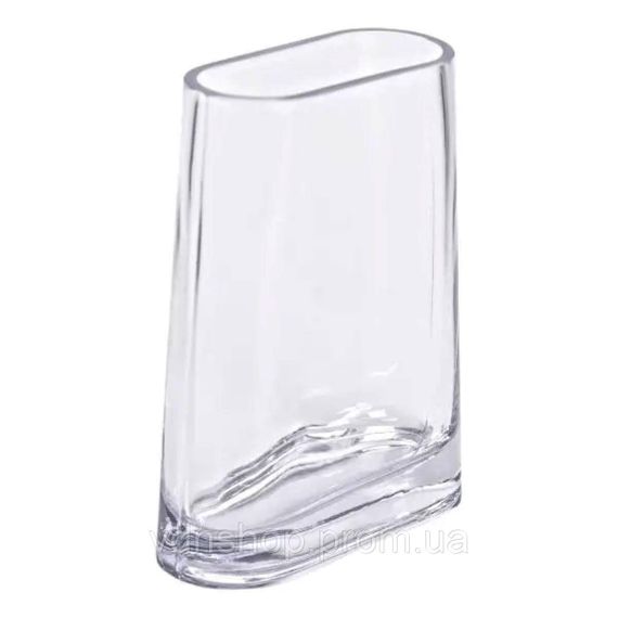 Ваза для цветов стеклянная 15х7х21 см прозрачная декоративная ваза 1.1 л HP-10-7 | Зображення 1