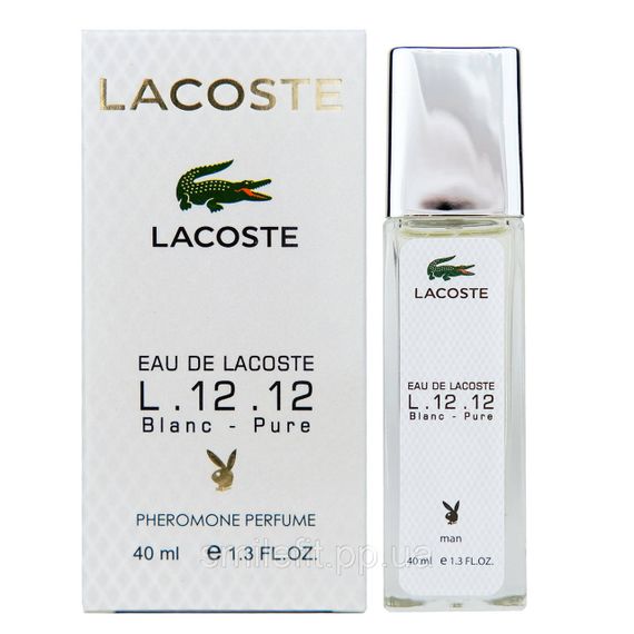 Lacoste Eau De Lacoste L.12.12 Blanc-Pure Pheromone Parfum мужской 40 мл | Зображення 2